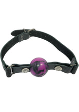 Load image into Gallery viewer, Removable Silicone Ball Gag 1.5 Inch Purple
