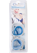 Load image into Gallery viewer, Divinity White Leather Wrist Restraints With Faux Fur