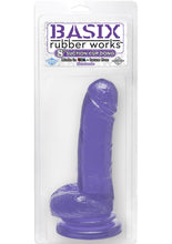 Load image into Gallery viewer, Basix Rubber Works 8 Inch Suction Cup Dong Purple