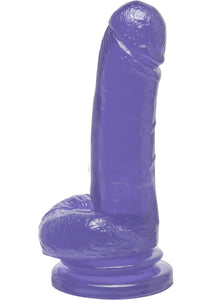 Basix Rubber Works 8 Inch Suction Cup Dong Purple