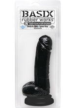 Load image into Gallery viewer, Basix Rubber Works 8 Inch Suction Cup Dong Black