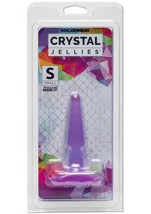 Crystal Jellies Small Butt Plug Sil A Gel Purple
