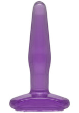 Load image into Gallery viewer, Crystal Jellies Small Butt Plug Sil A Gel Purple