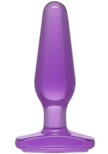 Load image into Gallery viewer, Crystal Jellies Medium Butt Plug Sil A Gel Purple