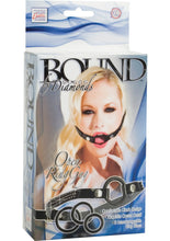Load image into Gallery viewer, Bound By Diamonds Open Ring Gag Black