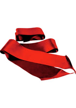 Load image into Gallery viewer, Sex And Mischief Silky Sash Restraints Beginner 2 Per Pack Red
