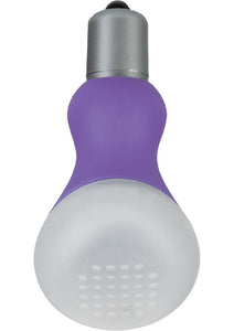 Foreplay Ice Frost Vibrating Sensual Massager Silicone 2.25 Inch Purple
