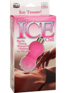 Foreplay Ice Chill Vibrating Ice Massager Silicone 3 Inch Pink