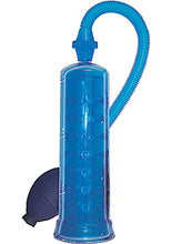 Load image into Gallery viewer, Supersizer II Penis Pump Chamber Lined With Silicone Nubs 8 Inch Blue
