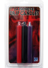 Load image into Gallery viewer, Japanese Drip Candles Assorted Colors 3 Per Pack
