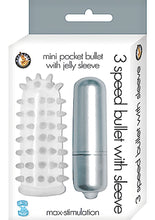 Load image into Gallery viewer, Mini Pocket Bullet With Jelly Sleeve 3 Speed Waterproof Silver
