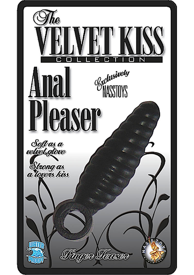 The Velvet Kiss Collection Anal Pleaser Finger Teaser Black