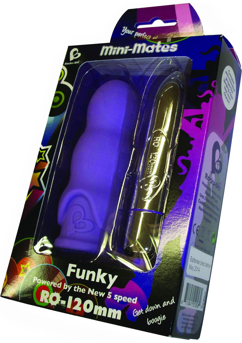Mini Mates Funky Bullet With Sleeve Waterproof Purple