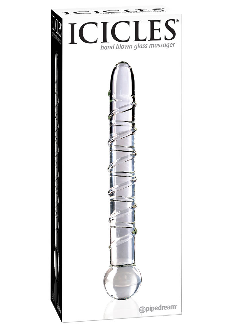 Icicles No 1 Glass Dong 9 Inch Clear
