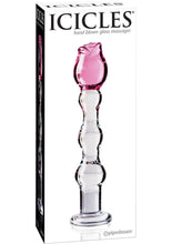 Load image into Gallery viewer, Icicles No 12 Glass Dong 7.25 Inch Clear