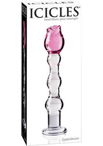 Icicles No 12 Glass Dong 7.25 Inch Clear