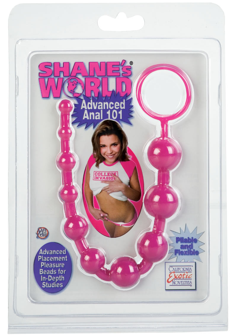 Shanes World Advanced Anal 101 Graduated Anal Beads 10.75 Inch Pink