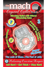 Load image into Gallery viewer, The Macho Crystal Collection Pulsating Erection Keeper 7 Function Waterproof Clear