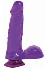 Load image into Gallery viewer, Basix Dong With Suction Cup 6 Inch Purple