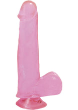 Load image into Gallery viewer, Basix Rubber Works 7.5 Inch Dong With Suction Cup Pink