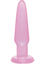 Load image into Gallery viewer, Basix Rubber Works Beginners Butt Plug Waterproof 3.75 Inch Pink
