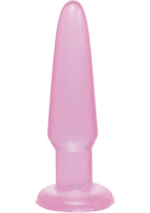 Basix Rubber Works Beginners Butt Plug Waterproof 3.75 Inch Pink
