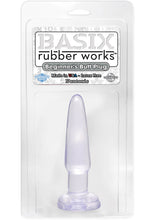 Load image into Gallery viewer, Basix Rubber Works Beginners Butt Plug Waterproof 3.75 Inch Clear