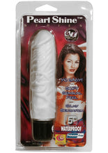 Load image into Gallery viewer, PEARL SHINE PETER 5 INCH VIBRATOR WHITE WATERPROOF