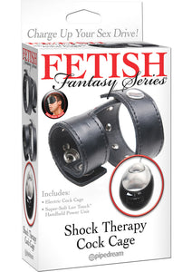 Fetish Fantasy Shock Therapy Cock Cage Black