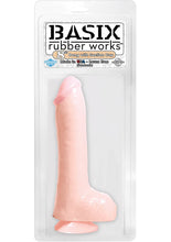 Load image into Gallery viewer, Basix Rubber Works 8 Inch Dong With Suction Cup Flesh
