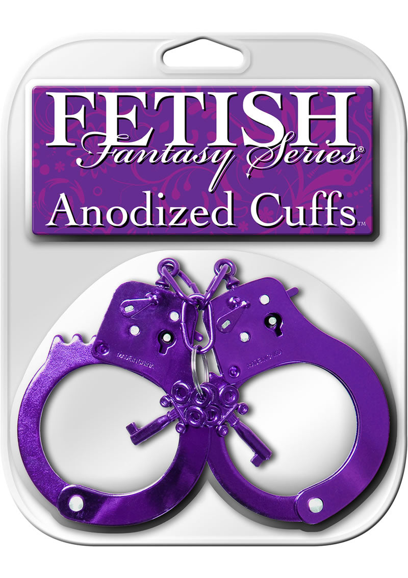 Fetish Fantasy Anodized Cuffs Purple