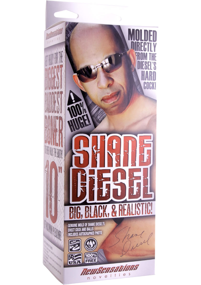Shane Diesel Big Black And Realistic 10 Inch Brown