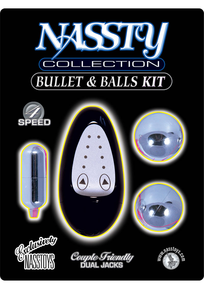 Nassty Collection Bullet And Balls Kit 4 Speed Black