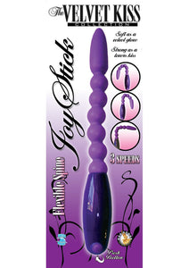 The Velvet Kiss Collection Joy Stick With Flexible Spine Waterproof 7 Inch Purple