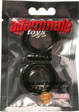 Load image into Gallery viewer, Adammale Toys Cock And Ball Infinity Vibrating Ring Black
