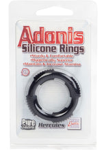 Load image into Gallery viewer, Adonis Silicone Rings Hercules Black