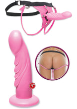 Load image into Gallery viewer, Fetish Fantasy Silicone Strap On Waterproof 6 Inch Pink