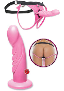 Fetish Fantasy Silicone Strap On Waterproof 6 Inch Pink