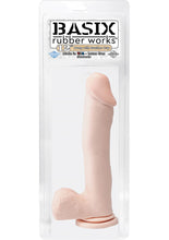 Load image into Gallery viewer, Basix Rubber Works 12 Inch Dong With Suction Cup Flesh