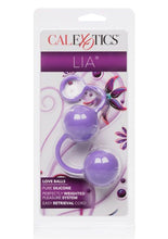 Load image into Gallery viewer, LIA LOVE BALLS WEIGHTED 8 INCH PURE SILICONE PURPLE