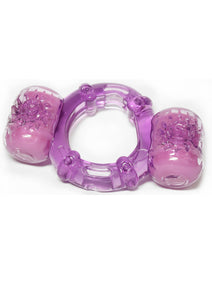 Hero Super Stud Partners Pleasure Ring XL Stretchy Silicone Ring Purple