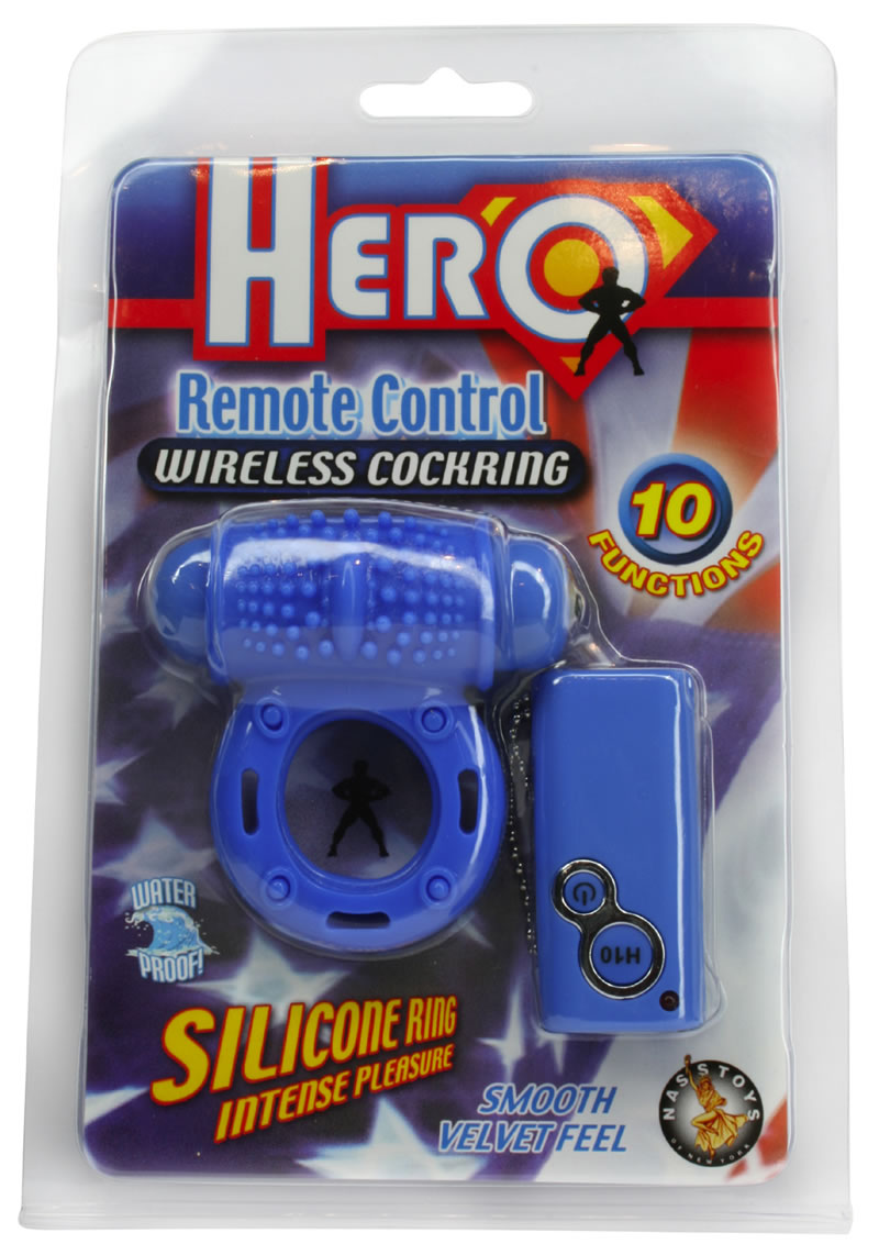 Hero Remote Control Wireless Cockring Waterproof Blue