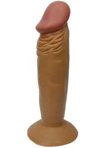 Real Skin Latin American Whoppers Dong 6 Inch Brown