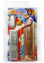 Load image into Gallery viewer, Real Skin Latin American Whoppers Vibrating Dong 6 Inch Brown