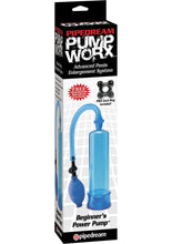 Load image into Gallery viewer, Pump Worx Beginners Power Pump With Cockring Blue
