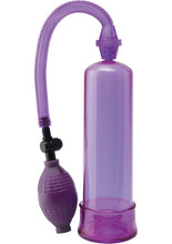 Load image into Gallery viewer, Pump Worx Beginners Power Pump With Cock Ring Purple