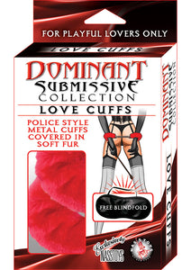 Dominant Submissive Love Cuffs Red