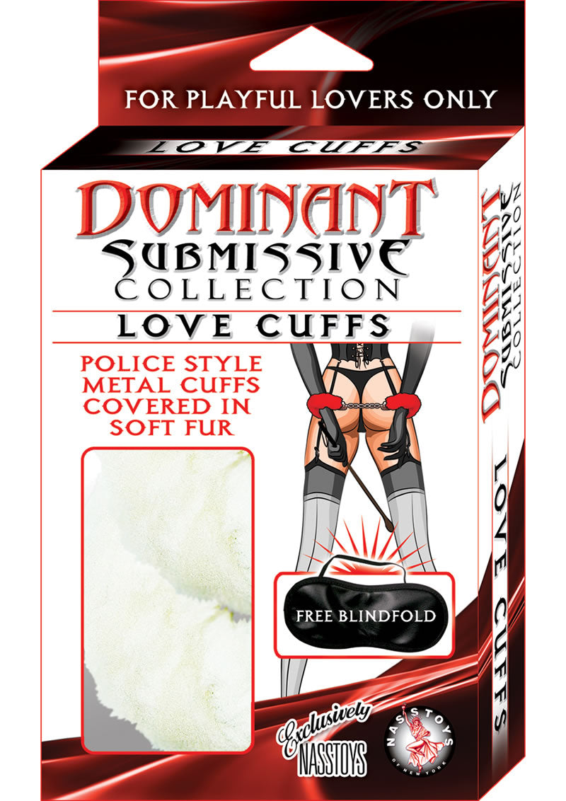 Dominant Submissive Love Cuffs White