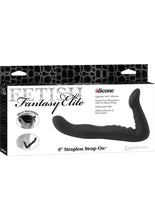 Load image into Gallery viewer, Fetish Fantasy Elite 8 Inch Strapless Strap On Silicone Black