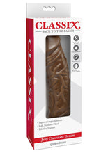 Load image into Gallery viewer, Jelly Chocolate Dream No 2 Vibrator 8 Inch Brown